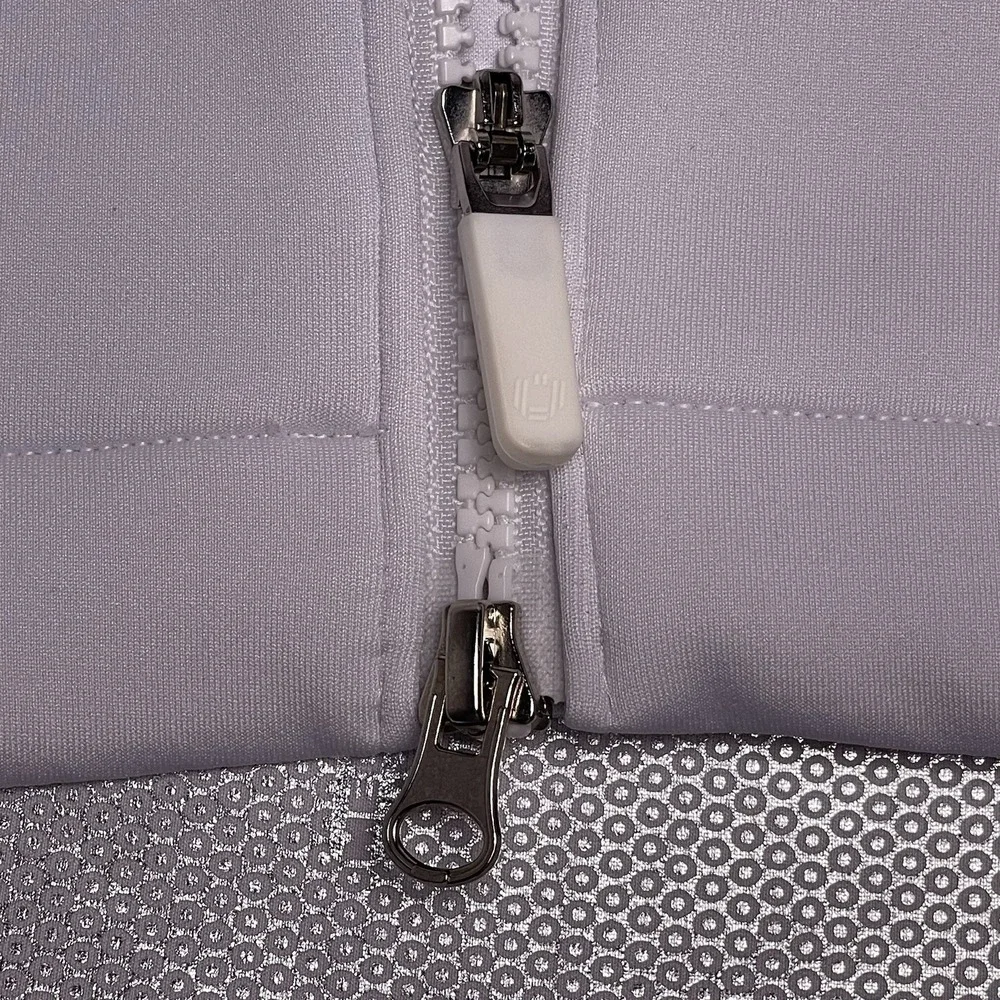 IBKUL Women's Small White Full Zip Jacket‎ Icefil Cooling UPF 50+ Mock Neck